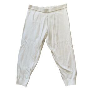 HAVEN well Within white sweater pants / joggers, size XL, 100% cotton